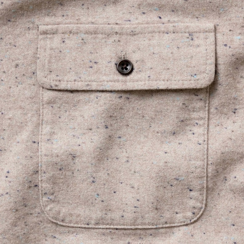 NWT Taylor Stitch Mens The Yosemite Shirt
in Oat Donegal Large 42 Limited Rare - Picture 8 of 10
